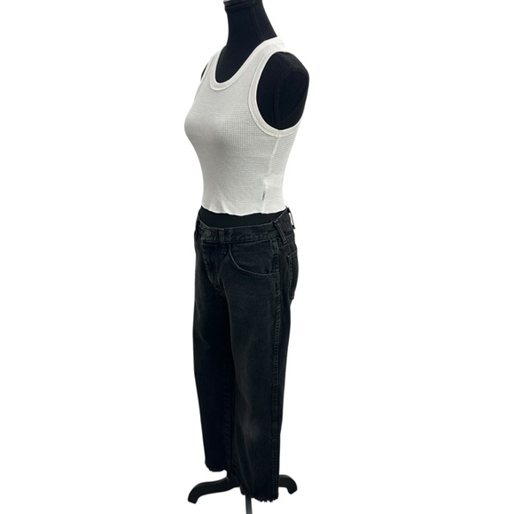 Rustler Straight Black Frayed Jeans size 30 - Picture 9 of 16